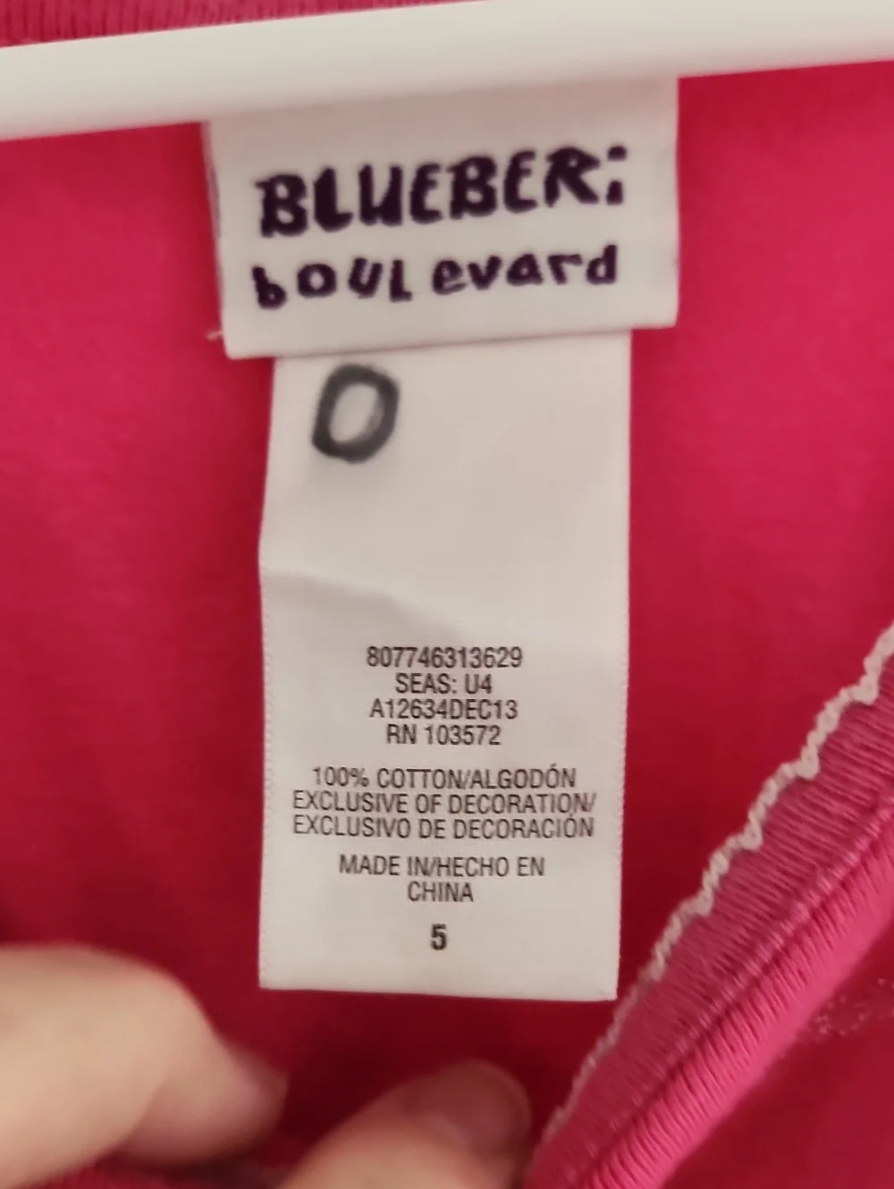 Blueberi Boulevard Vibrant Pink Cotton Tee